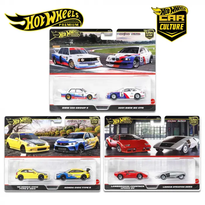 Hot Wheels Premium İkili Paket Üç Araçlık Set 2025 - HBL96 - 979R