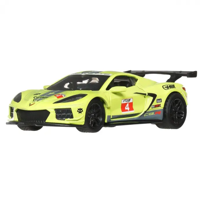 Hot Wheels Pull-Back Speeders 1:43 Corvette C.8R Model Araba