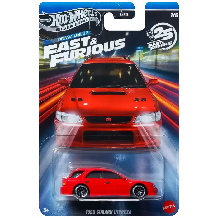 Hot Wheels Silver Series 1999 Subaru Impreza - HNR88 - JKX10