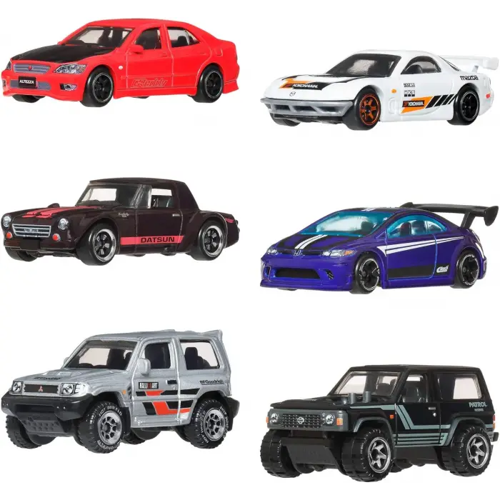 Hot Wheels Silver Series 6lı Japon Araba Seti JBL23