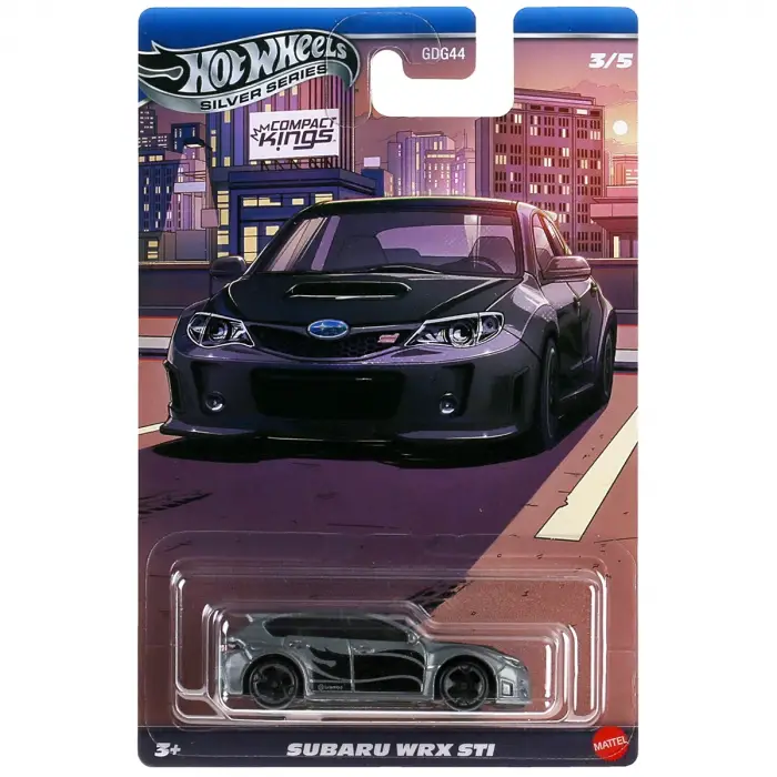 Hot Wheels Silver Series Compact Kings Subaru WRX STI - JKX59