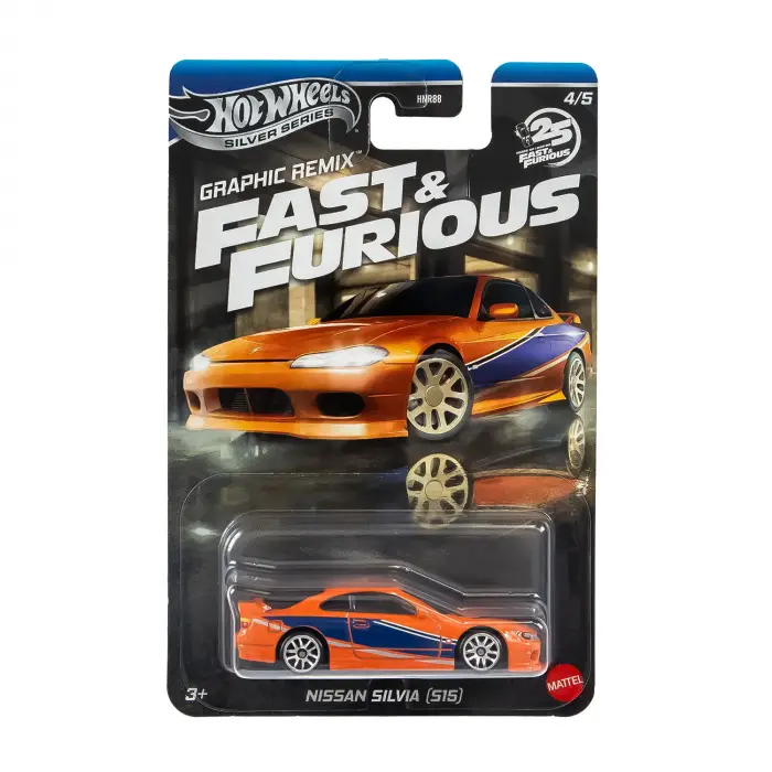 Hot Wheels Silver Series Fast Furious 25. Yıl Nissan Silvia S15 JBY48