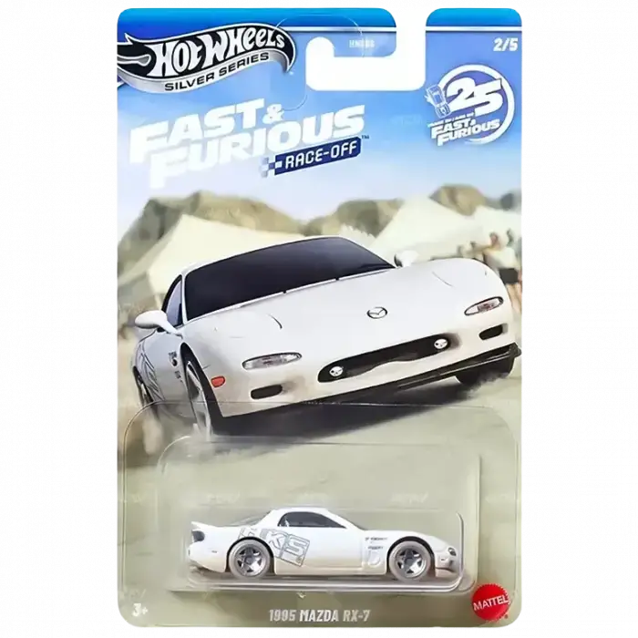 Hot Wheels Silver Series Fast & Furious 1995 Mazda RX7 - HNR88-JKX16