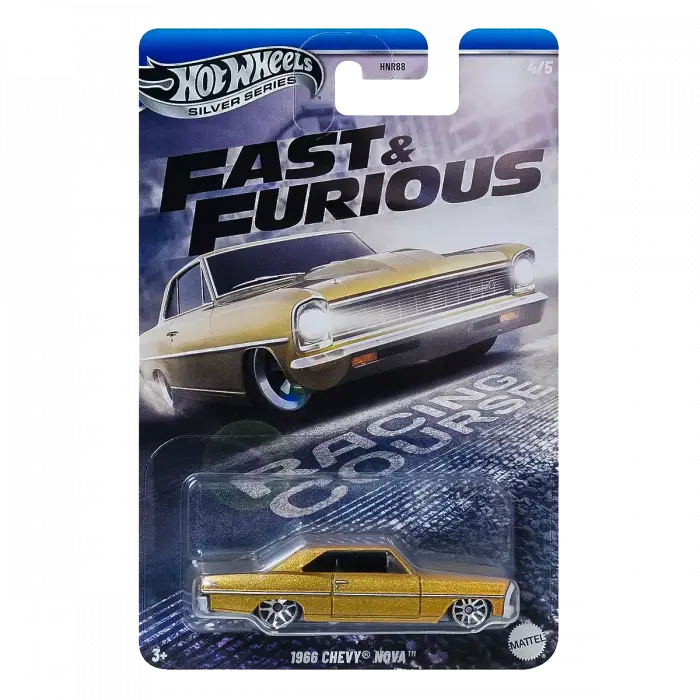 Hot Wheels Silver Series Racing Course 1966 Chevy Nova