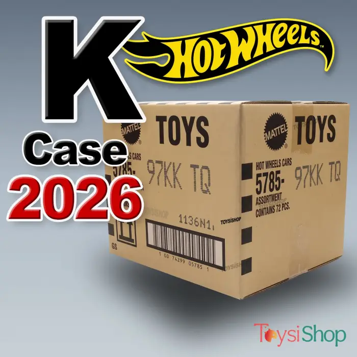 Hot Wheels Tekli Arabalar 2026 K Case - 72 Adetlik Kutu