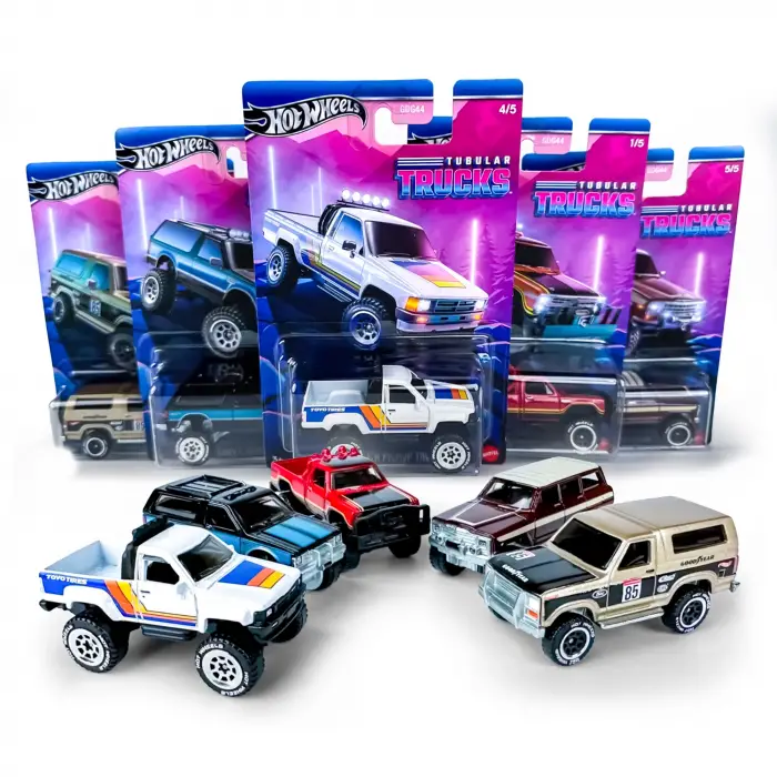Hot Wheels Tubular Trucks 5 Araçlık Set- HWR58