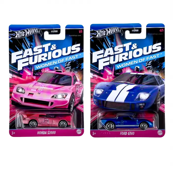 Hot Wheels Woman of Fast - Honda S2000 ve Ford GT 40 İkili Set