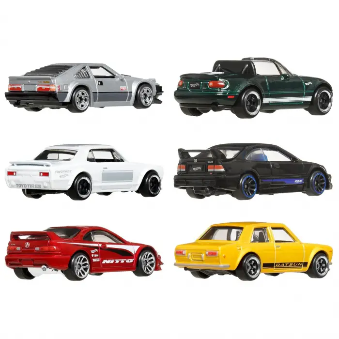 Hot Whels Silver Series Japon Temalı 6lı Arabalar JBY77