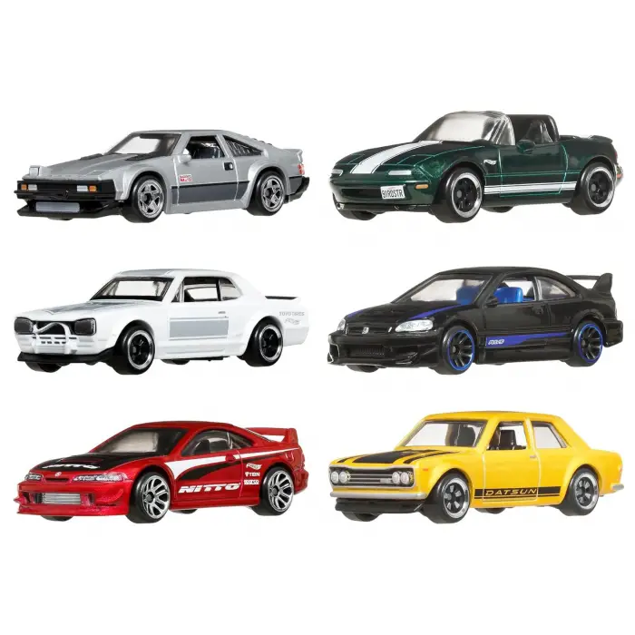 Hot Whels Silver Series Japon Temalı 6lı Arabalar JBY77