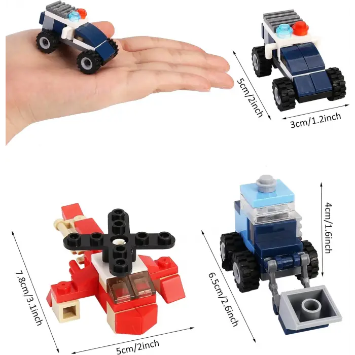 İdeas Yarış Arabası - Blok Oyuncak SM207-01