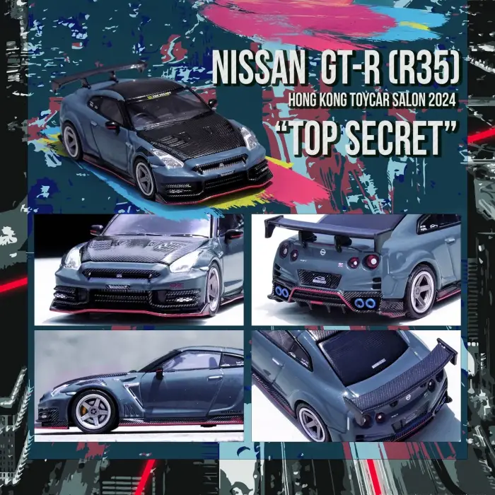 Inno 1:64 Nissan GT-R (R35) Nismo 2024 Tuned by TOP SECRET Hong Kong Toy Car Salon Special Edition