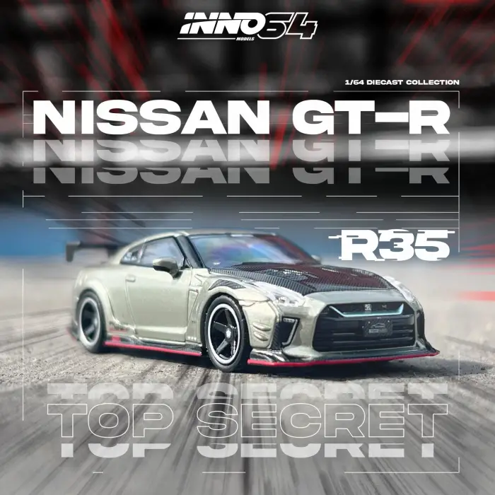 INNO 1:64 Nissan GT-R (R35) Top Secret Malaysia Diecast Expo 2024 Specal Edition