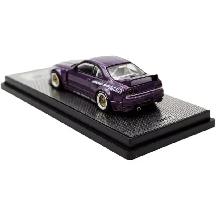 Inno 1/64 Nissan Skyline GT-R (R33) PANDEM ROCKET BUNNY Purple IN64-R33P-PPL