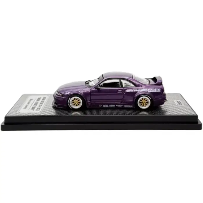 Inno 1/64 Nissan Skyline GT-R (R33) PANDEM ROCKET BUNNY Purple IN64-R33P-PPL