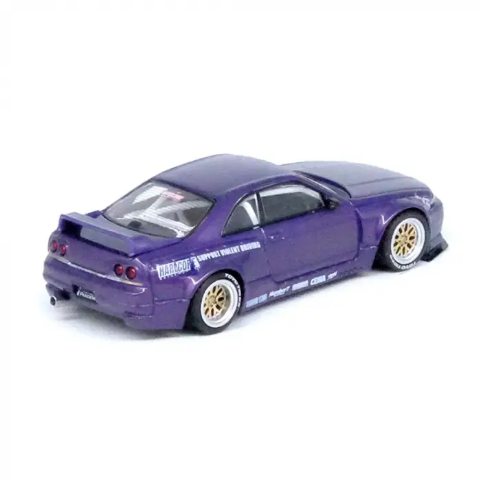 Inno 1/64 Nissan Skyline GT-R (R33) PANDEM ROCKET BUNNY Purple IN64-R33P-PPL