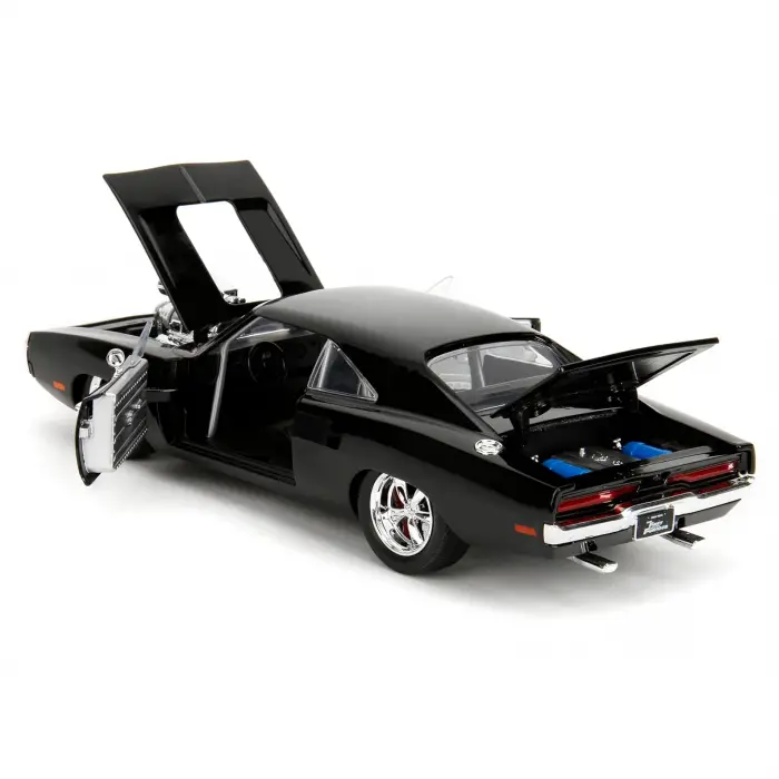 Jada 1:24 Fast&Furious 1970 Dodge Charger Diecast Model Araba Siyah - 35421