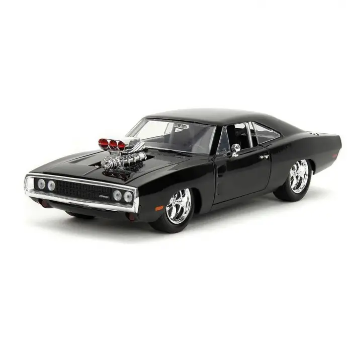 Jada 1:24 Fast&Furious 1970 Dodge Charger Diecast Model Araba Siyah - 35421