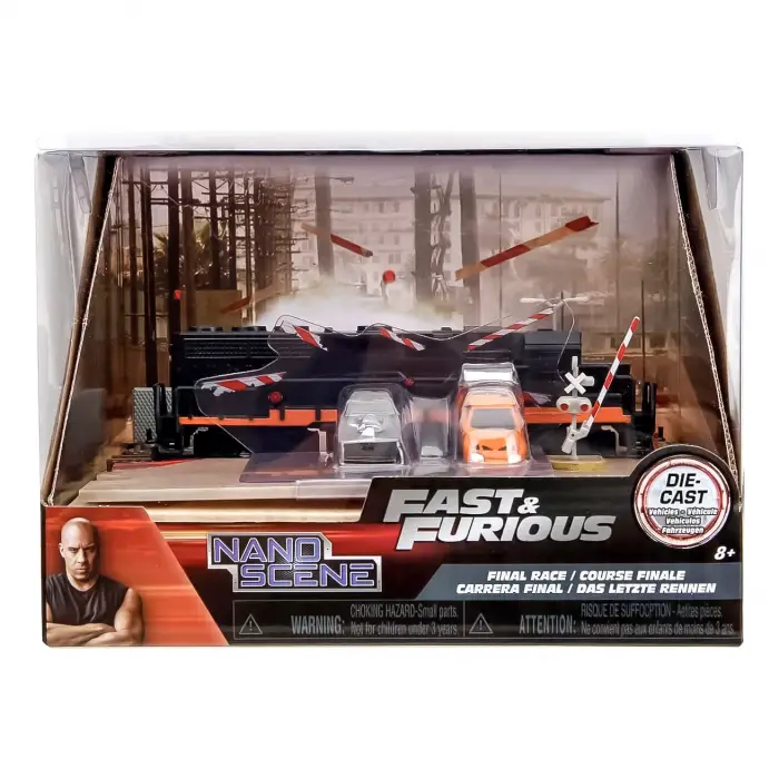 Jada Fast & Furious Nano Train Scene Diorama