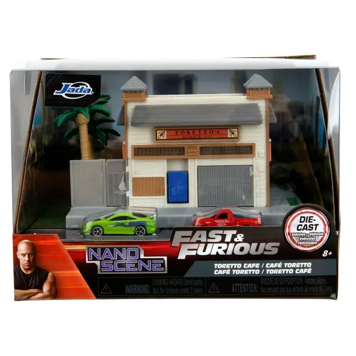 Jada Fast & Furious Nanoscene Toretto Cafe Diorama Seti - 253203095