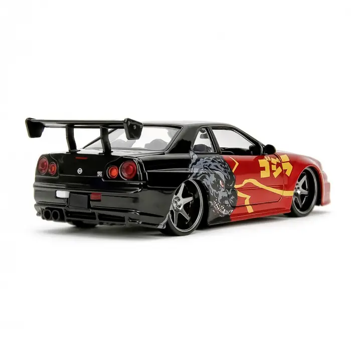Jada Godzilla 2002 Nissan Skyline GT-R (R34) - 253253024