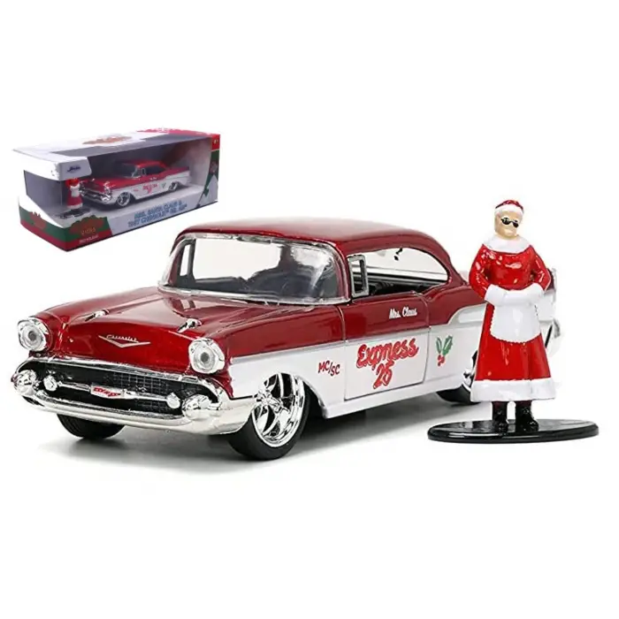 Jada Mrs. Santa Claus & 1957 Chevrolet Bel Air 1:32 - 253253008