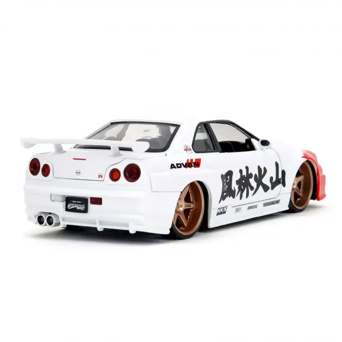 Jada Street Fighter Rye Figürü & Nissan Skyline GTR R34 - 253255071