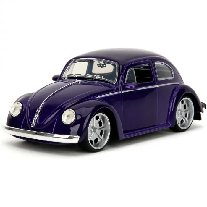 Jada Wednesday 1972 VW Beetle with Wednesday & Thing Figures