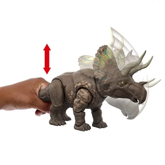 Jurassic World İz Sürücü Dinozor Figürü Eotriceratops JGB93