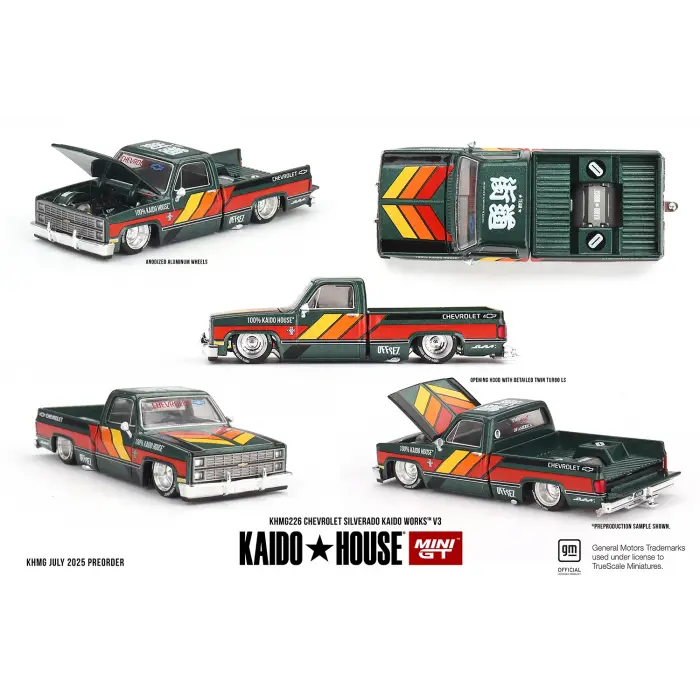 Kaido House x Mini GT Chevrolet Silverado KAIDO WORKS V3 1:64