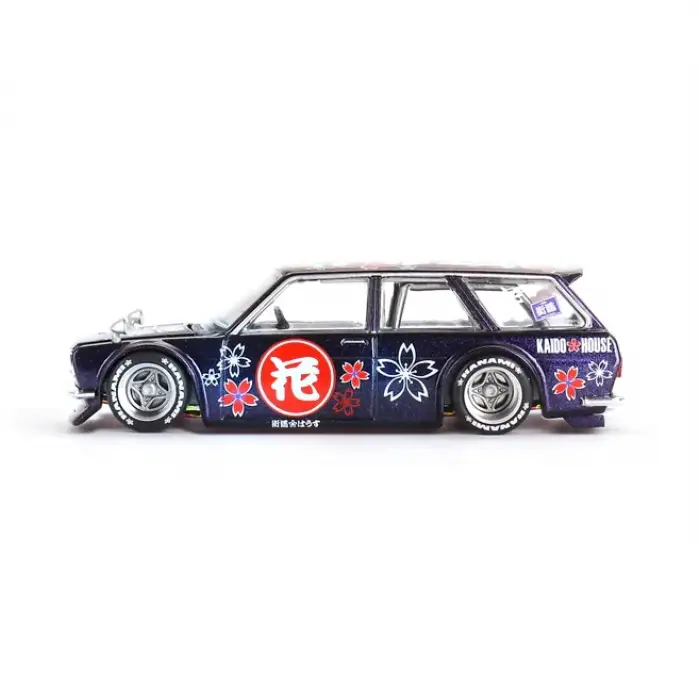 KaidoHouse x MiniGT Datsun KAIDO 510 Wagon Hanami V3 - KHMG114