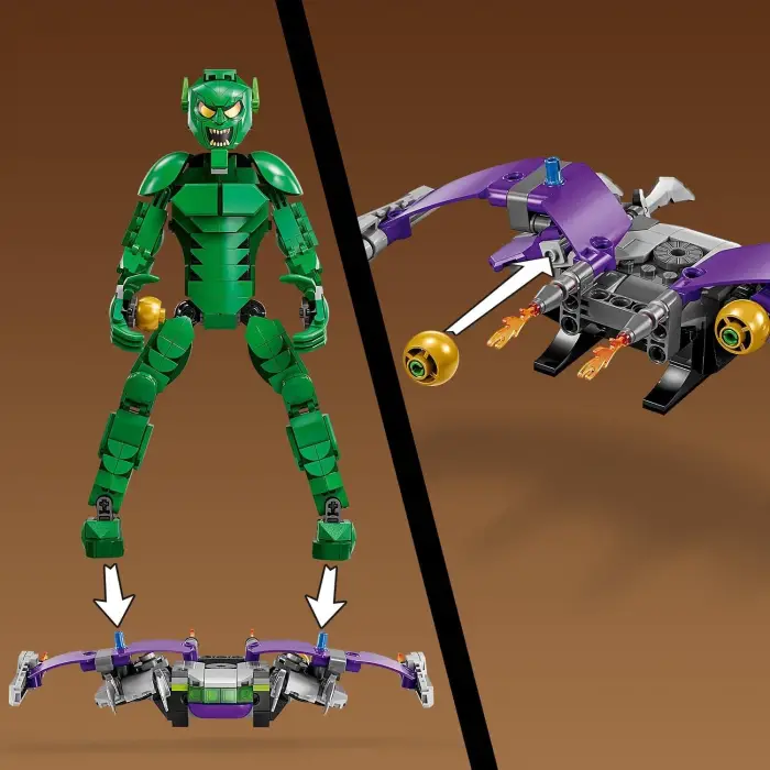 LEGO Marvel Green Goblin Yapım Figürü ,76284