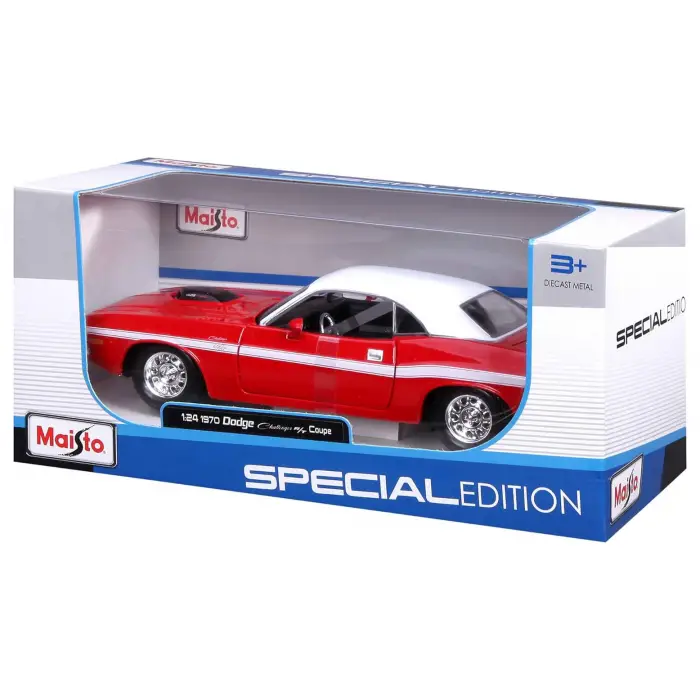 Maisto 1:24 1970 Dodge Challenger R/T Coupe Special Edition Metal Model Araba - 31263