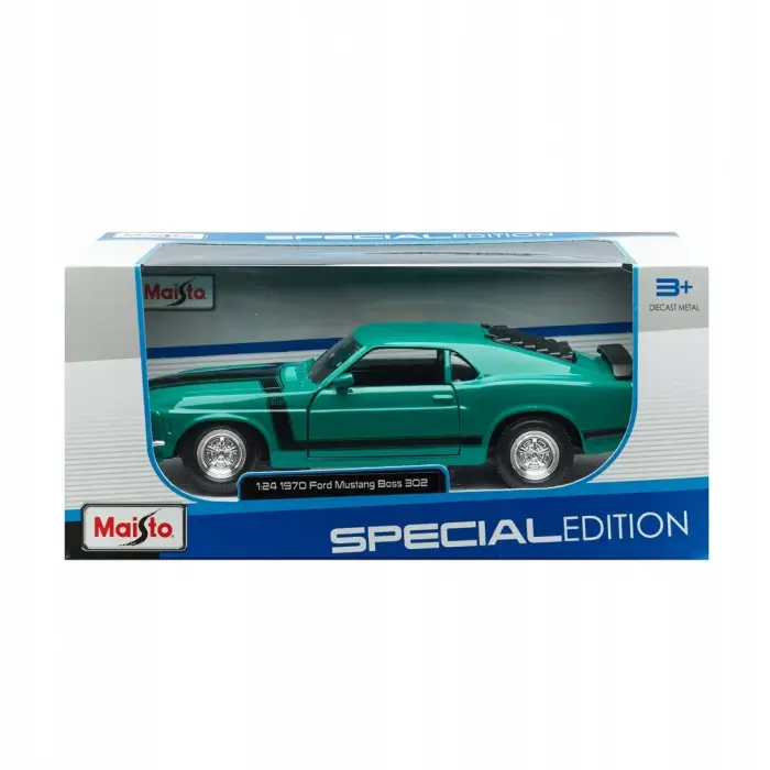 Maisto 1:24 1970 Ford Mustang Boss 302 Yeşil - 31943