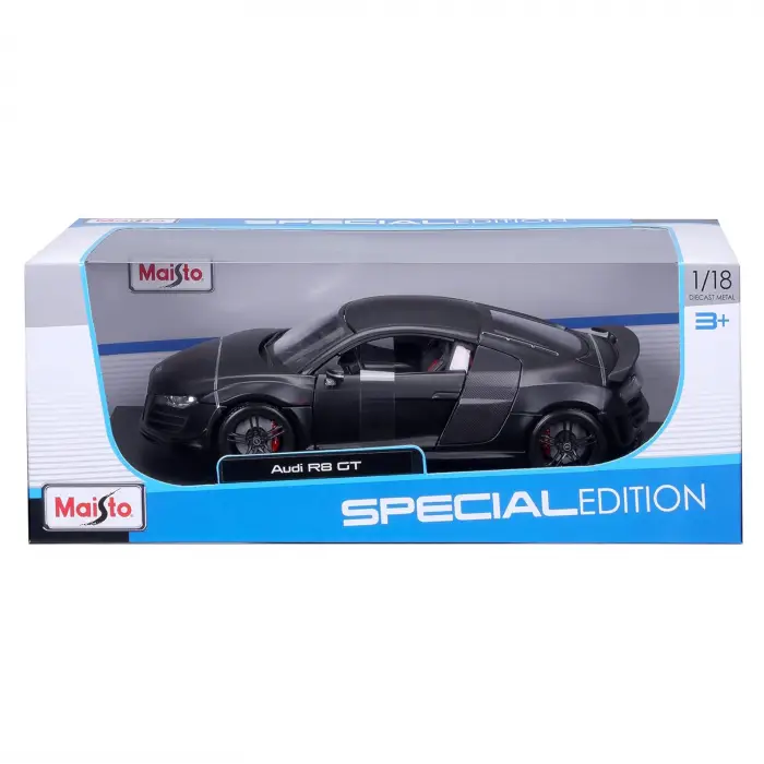 Maisto 1:18 Audi R8 GT Diecast Model Araba Siyah- 31395