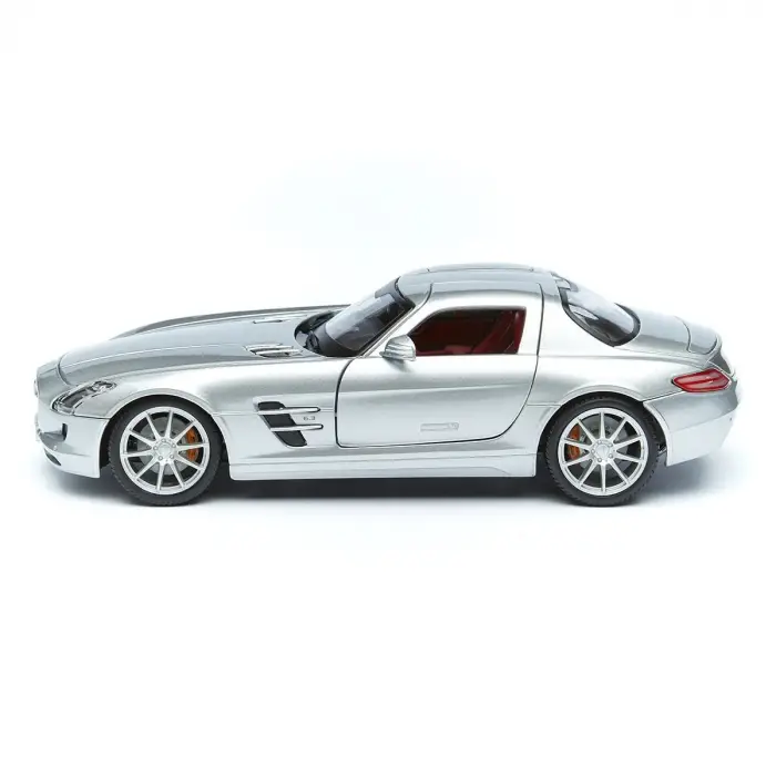 Maisto 1:18 Mercedes-Benz SLS AMG - Gri Die-cast Model Araba - 31389