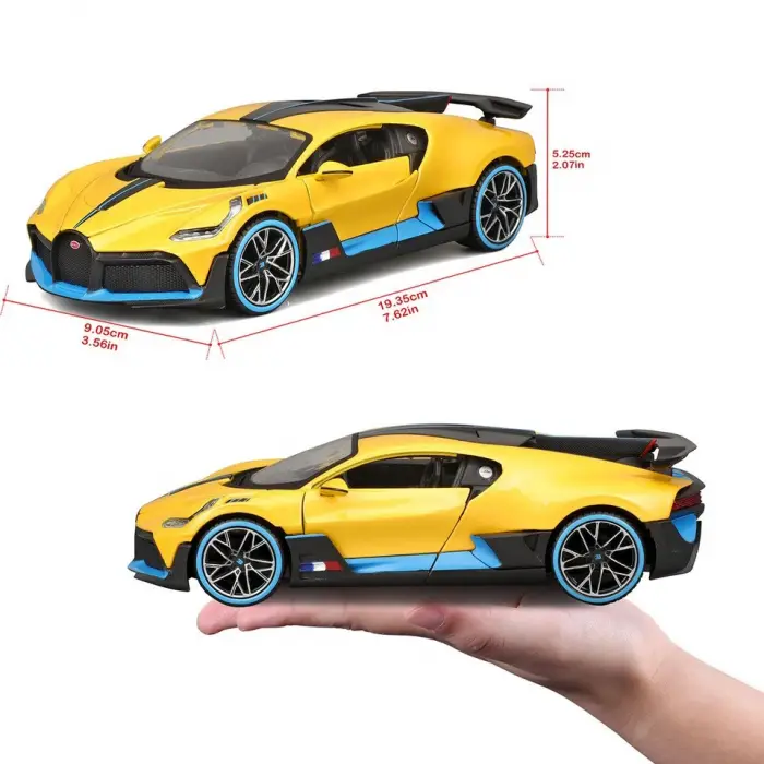 Maisto 1:24 Bugatti Divo Sarı Special Edition Metal Model Araba - 31526