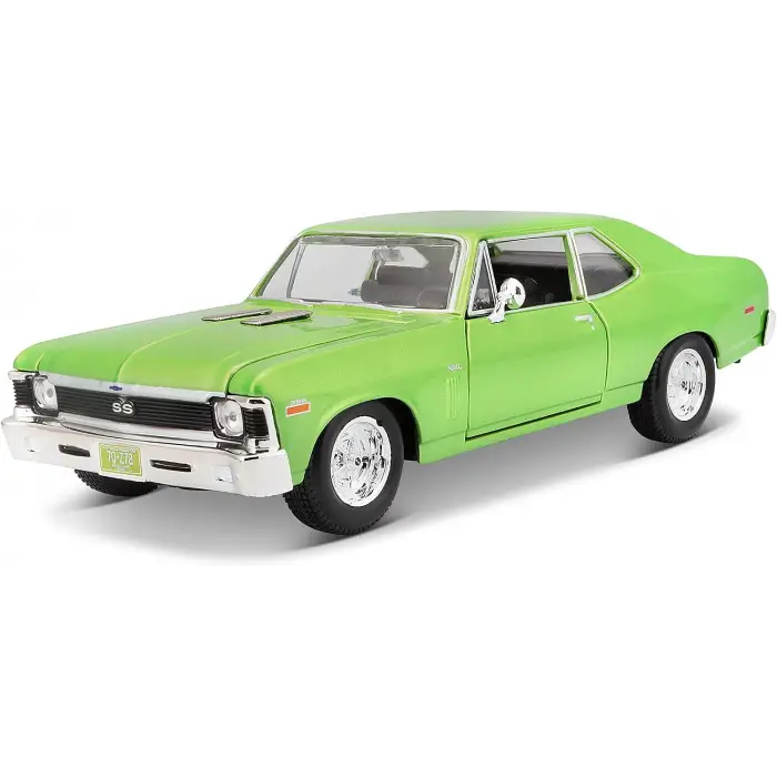 Maisto 1:24 Chevrolet Nova SS Diecast Model Araba Yeşil - 31262