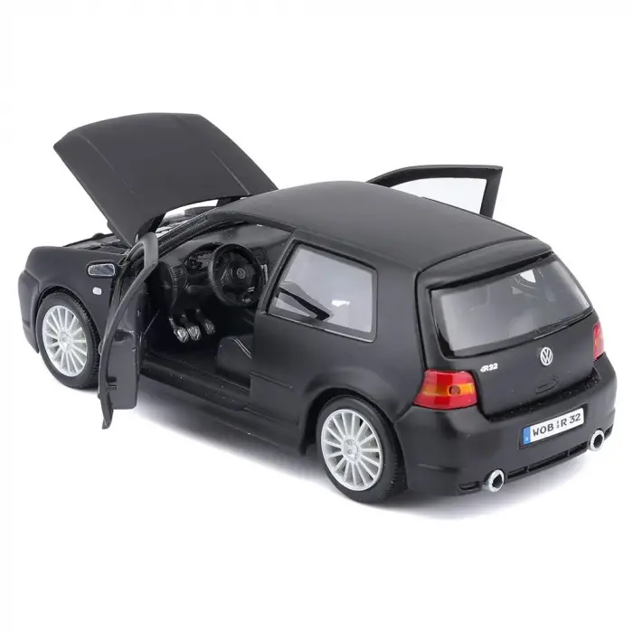 Maisto 1:24 Volkswagen Golf R32 Diecast Model Araba Siyah - 31290