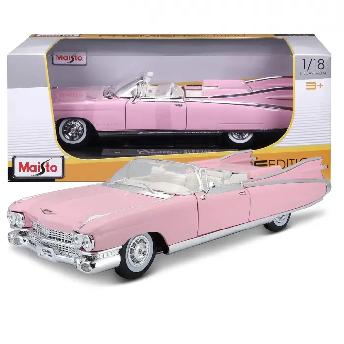 Maisto Premiere Edition 1:18 Cadillac Eldorado Biarritz 1959 Diecast Model Araba Pembe - 36813