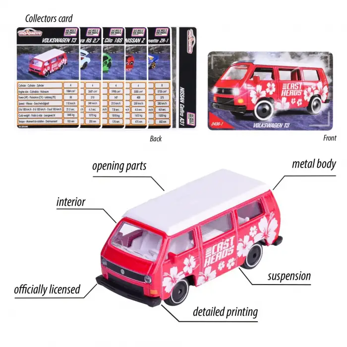 Majorette CastHeads Series 6 Araçlık Set - 212054210