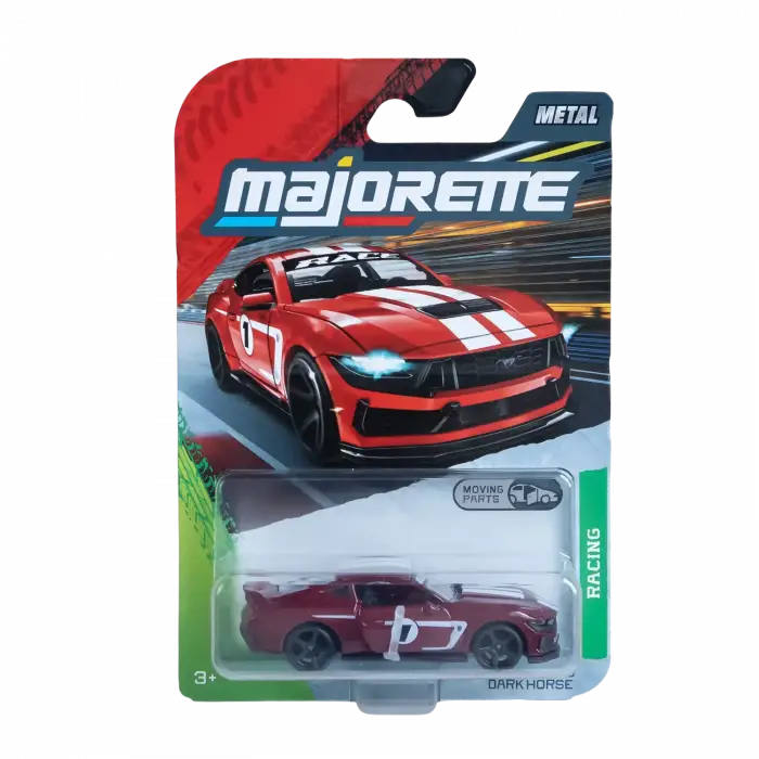 Majorette Racing Ford Mustang Dark Horse Diecast Model Araba