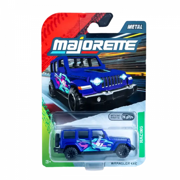 Majorette Racing Jeep Wrangler 4xE Diecast Model Araba