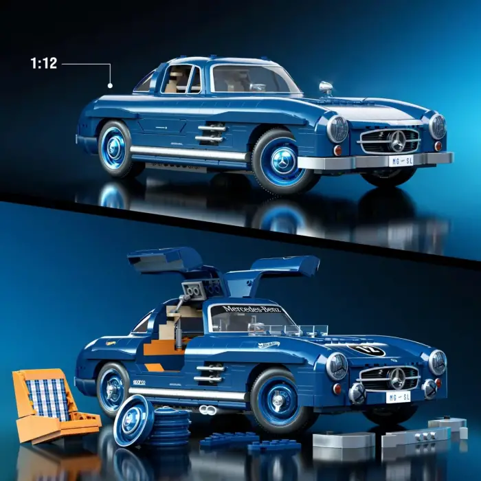 MEGA Hot Wheels Mercedes-Benz 300 Sl Yarış Arabası Yapı Oyuncağı
