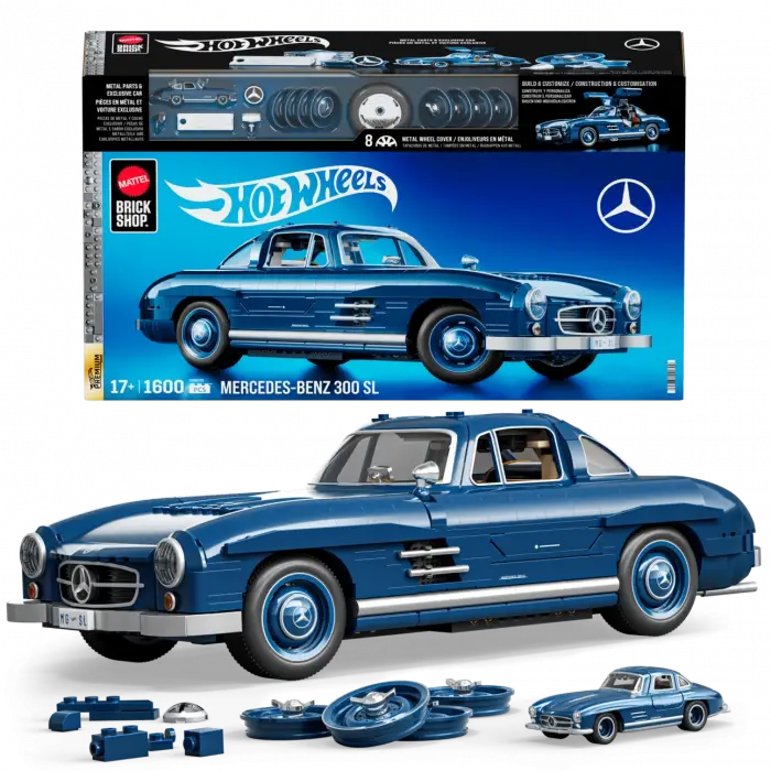 MEGA Hot Wheels Mercedes-Benz 300 Sl Yarış Arabası Yapı Oyuncağı