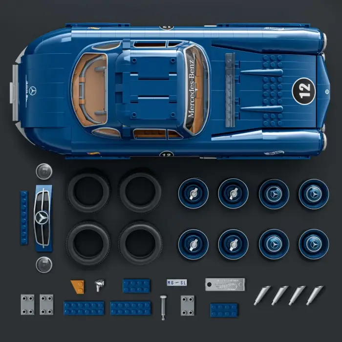 MEGA Hot Wheels Mercedes-Benz 300 Sl Yarış Arabası Yapı Oyuncağı