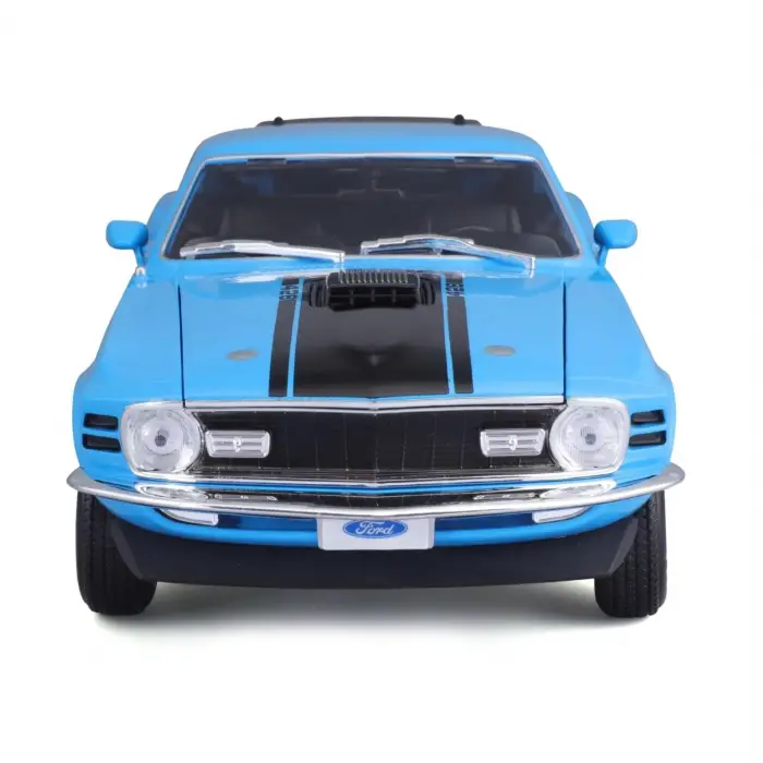 Maisto 1:18 1970 Ford Mustang Mack 1 Diecast Model Araba Mavi - 31453
