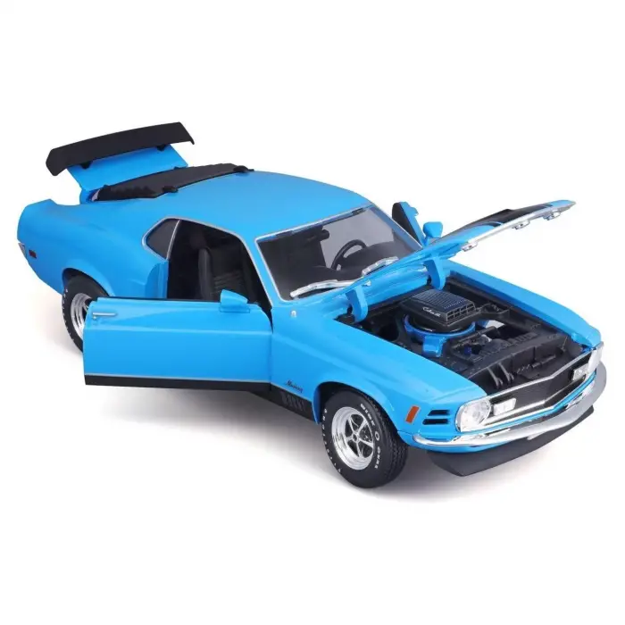 Maisto 1:18 1970 Ford Mustang Mack 1 Diecast Model Araba Mavi - 31453
