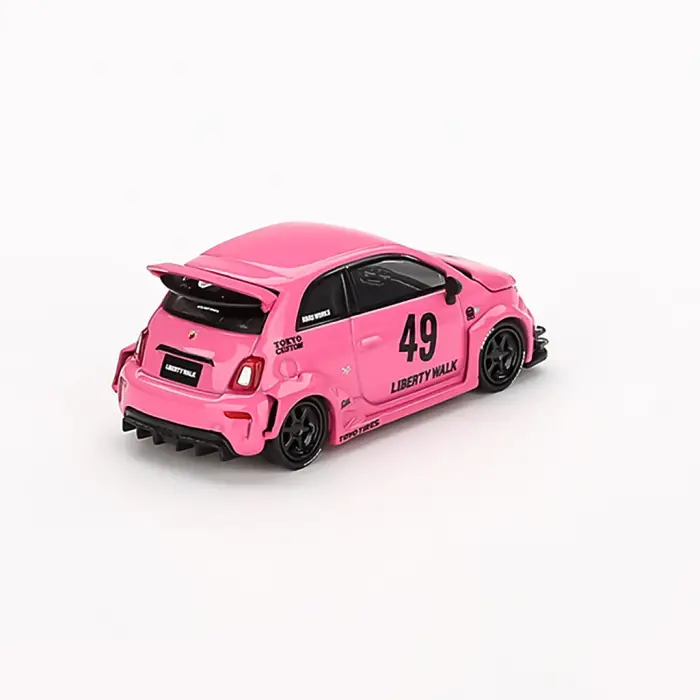 Mini GT 1/64 ABARTH 595 LB-WORKS x Abas Works Pink - Blister Paket- MGT00851-BL