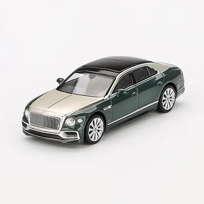 Mini GT 1/64 Bentley Flying Spur White Sand Verdant MGT00867-BL