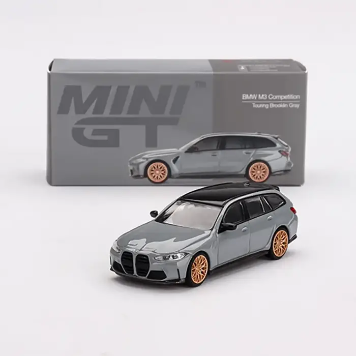 Mini GT 1/64 BMW M3 Competition Touring Brooklyn Grey - MGT00864